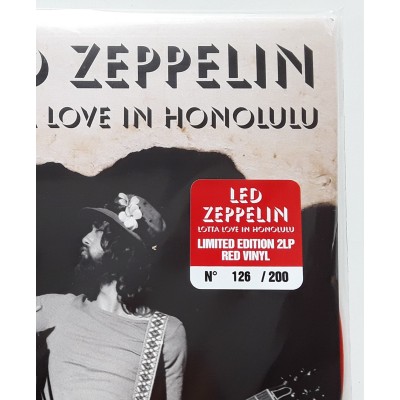Led Zeppelin - 2 LP - Lotta Love In Honolulu - Red Vinyl