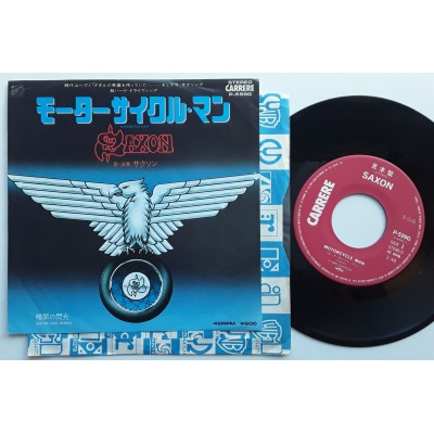 Saxon - 7" JAP -  Motorcycle Men - PROMO