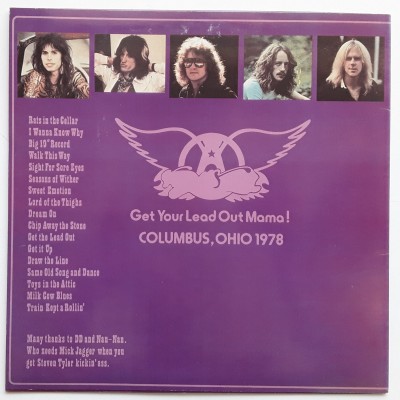 Aerosmith - 2 LP - Get Your Lead Out Mama!