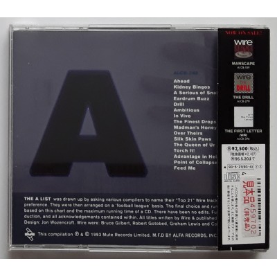 WIRE - CD - JAP - 1985 - 1990 - The A List - PROMO