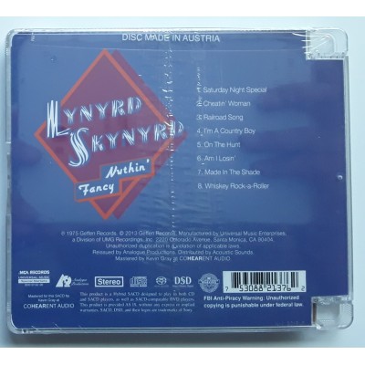 Lynyrd Skynyrd - SACD - U.S.A. - Nuthin` Fancy - SEALED