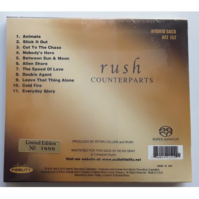 Rush - SACD - U.S.A. - Counterparts - SEALED