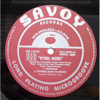 Byrd, Donald - LP - JAP - Byrd's Word - PROMO