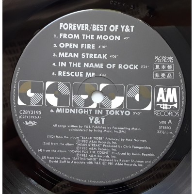 Y & T - LP - JAP - Forever / The Best Of - PROMO