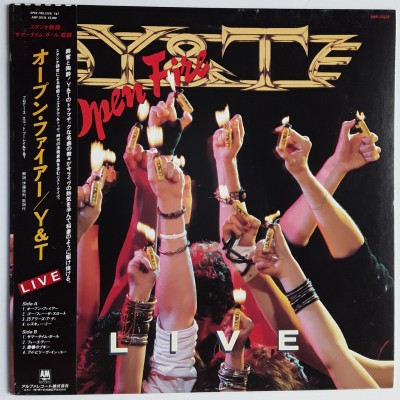 Y & T - LP - JAP - Open Fire + PROMO