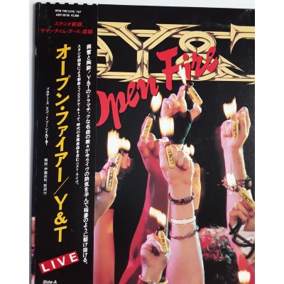 Y & T - LP - JAP - Open Fire + PROMO