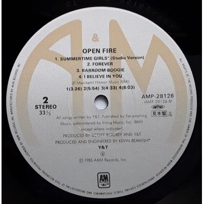Y & T - LP - JAP - Open Fire + PROMO