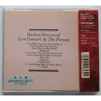 Streisand, Barbra - CD - JAP - Live Concert - PROMO
