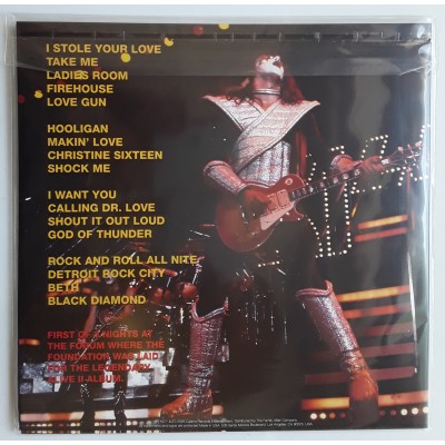 KISS - 2 LP - First Night At The Forum 77 - Red Mix Black Vinyl