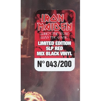 IRON MAIDEN - 5 LP BOX - When The Fear Was The Game - Red Mix Black Vinyl
