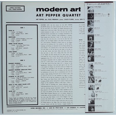 Pepper, Art - LP - JAP - Modern Art
