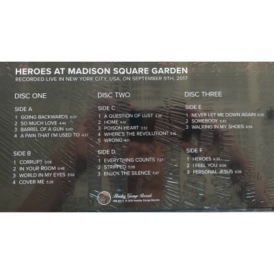 Depeche Mode - 3 LP BOX - Heroes At Madison Square Garden - Green Vinyl