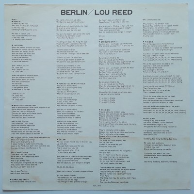 copy of Reed, Lou - LP - JAP - Berlin