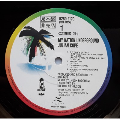 Cope, Julian - LP - JAP - My Nation Underground - PROMO