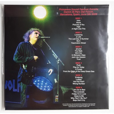 THE CURE - 3 LP - Primavera Sound Barcelona 2026 - White Vinyl