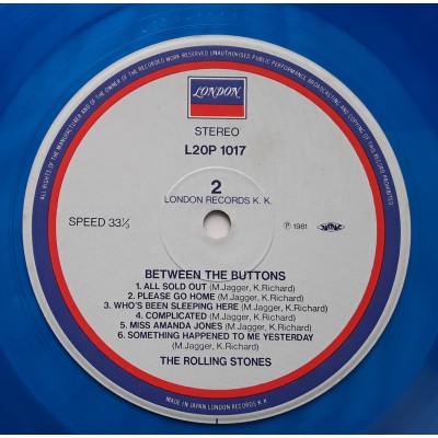 copy of Rolling Stones - LP - JAP - Between The Buttons - Blue Vinyl