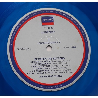 copy of Rolling Stones - LP - JAP - Between The Buttons - Blue Vinyl