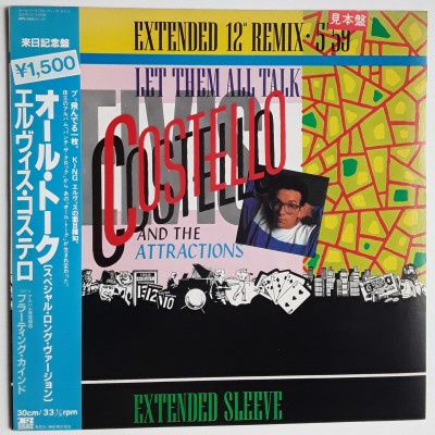 Costello, Elvis - 12" JAP - Let Them All Talk - PROMO