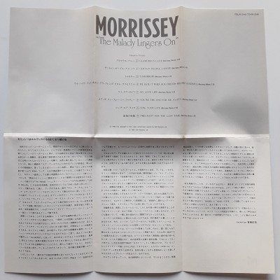 Morrissey - The Smiths - Video VHS - JAP -The Malady Lingers On - PROMO