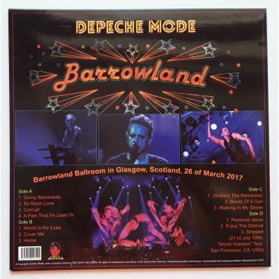 Depeche Mode - 2 LP - Back To Barrowlands - Yellow Vinyl