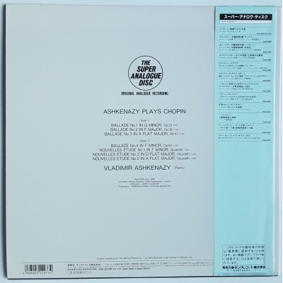 Ashkenazy - LP - JAP - Ashkenazy Plays Chopin - THE SUPER ANALOGUE DISC