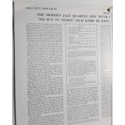 Modern Jazz Quartet - LP - JAP - No Sun In Venice