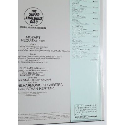 Mozart, Amadeus - LP - JAP - Requiem, K.626 - THE SUPER ANALOGUE DISC