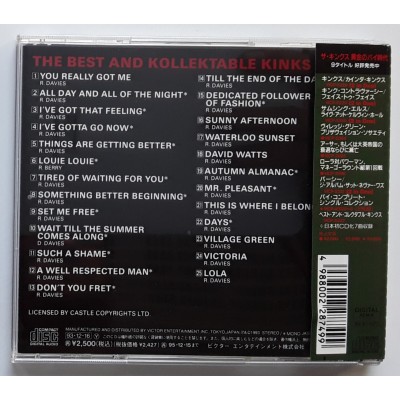 Kinks - CD - JAP - The Best And Kollektable Kinks