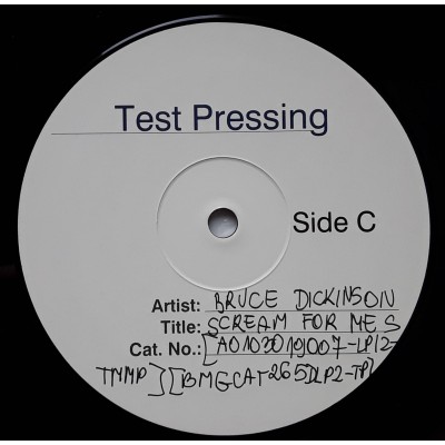 Iron Maiden - Dickinson, Bruce - 2 LP - EU - Scream for Me - WHITE LABEL PROMO - Test Pressing