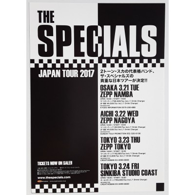 Specials, The  - Flyer - JAP - 2017 Japan Tour