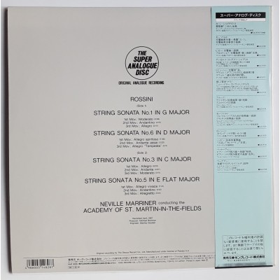 Rossini - LP - JAP - String Sonats Nos.1, 3, 5, & 6 - THE SUPER ANALOGUE DISC