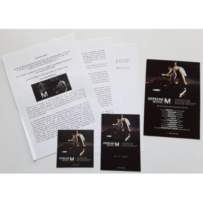 Depeche Mode - Press Sheet - Memento Mori: Mexiko City