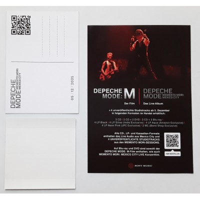 Depeche Mode - Press Sheet - Memento Mori: Mexiko City