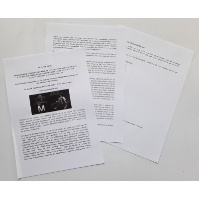 Depeche Mode - Press Sheet - Memento Mori: Mexiko City