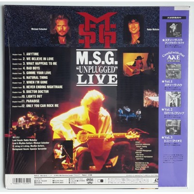 M.S.G. - Michael Schenker Group - Laserdisc - JAP - Unplugged Live
