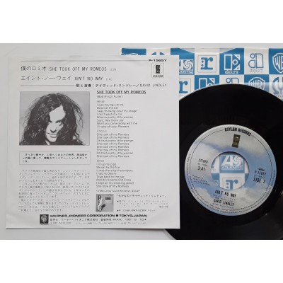 Lindley, David - 7" JAP - JAP - She Took Off My Romes
