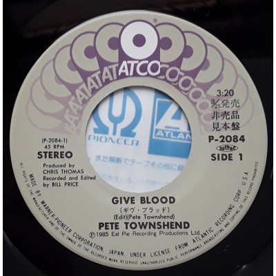 Townshend, Pete - The Who - 7" JAP - JAP - Give Blood - PROMO