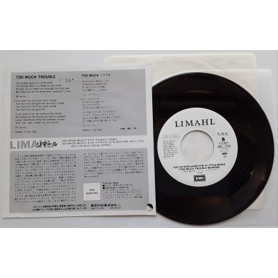 Limahl - 7"  JAP - Too Much Trouble - WHITE LABEL PROMO